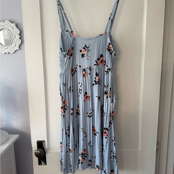 Floral Blue Dress - Picture 2 of 3